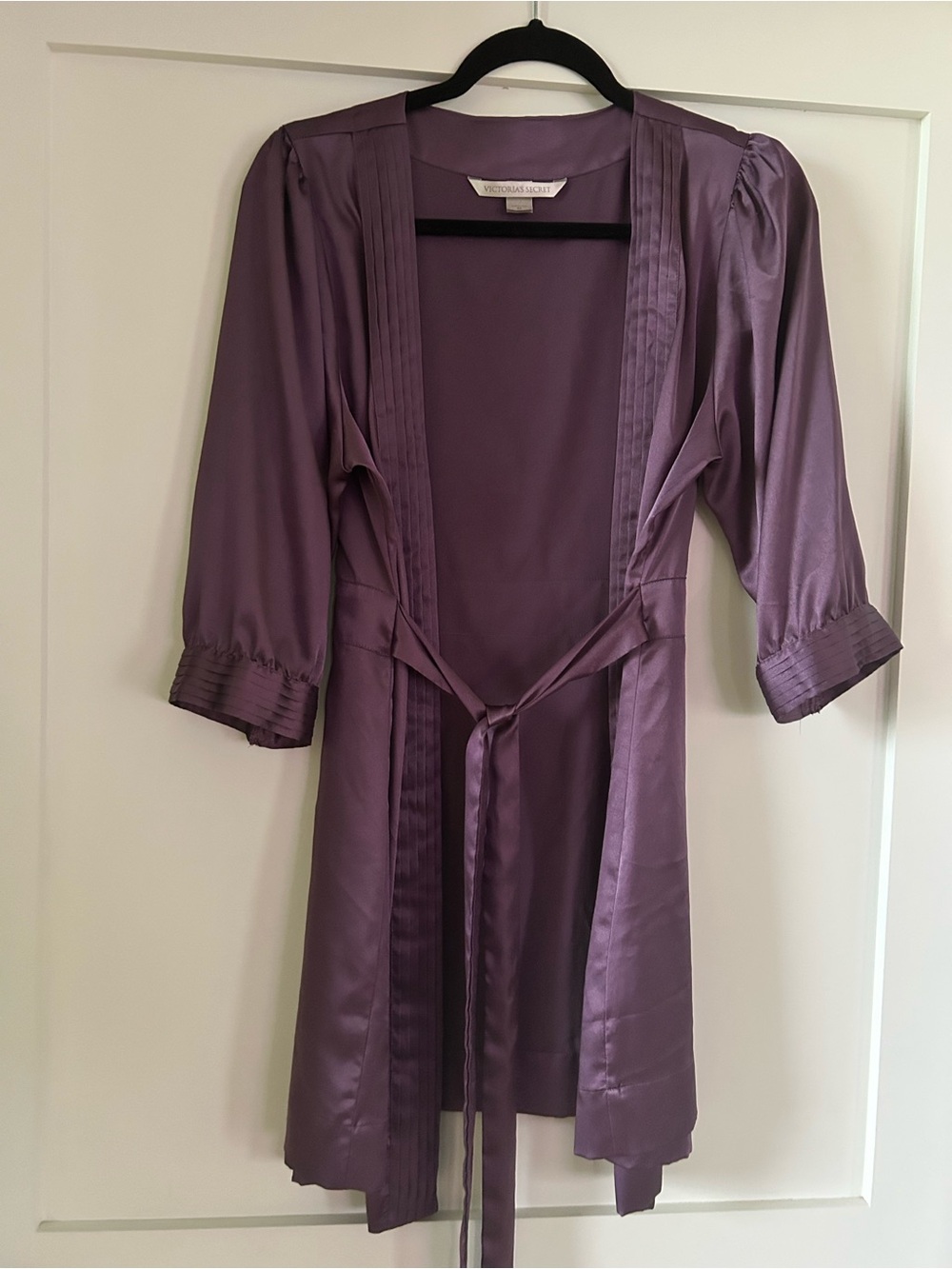 Victoria's Secret Light Purple Lilac 
 Satin Robe